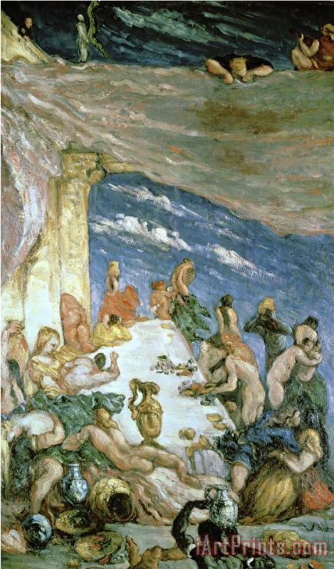 Paul Cezanne The Orgy C 1866 68 Oil on Canvas Art Print