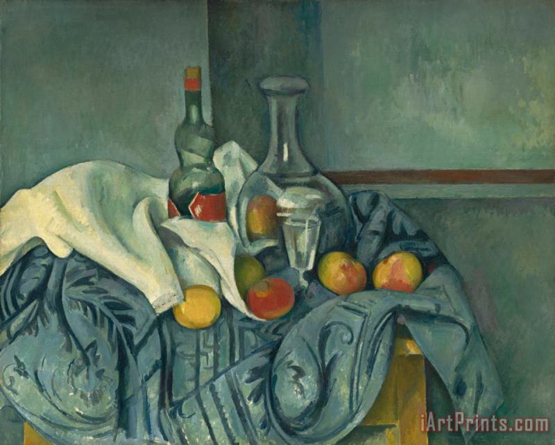 The Peppermint Bottle painting - Paul Cezanne The Peppermint Bottle Art Print