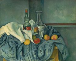 Paul Cezanne The Peppermint Bottle painting
