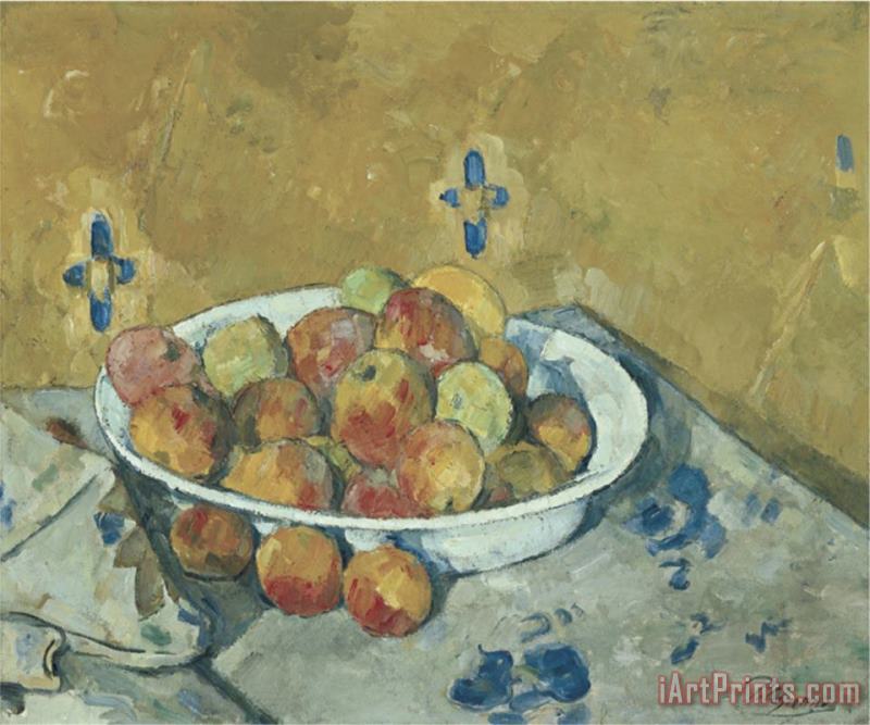 Paul Cezanne The Plate of Apples C 1897 Art Painting