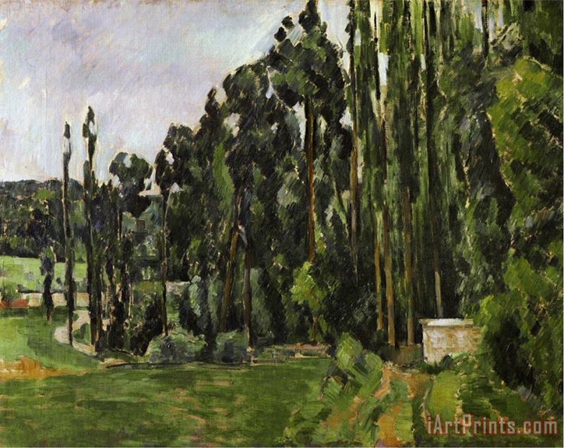 Paul Cezanne The Poplars 1879 1882 Art Painting