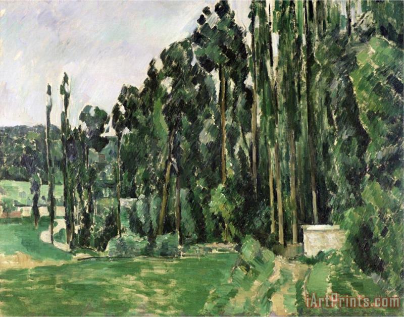Paul Cezanne The Poplars Circa 1879 82 Art Print