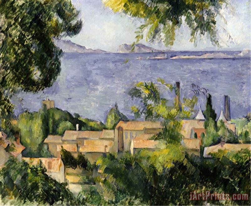 Paul Cezanne The Rooftops of L Estaque 1883 85 Art Print