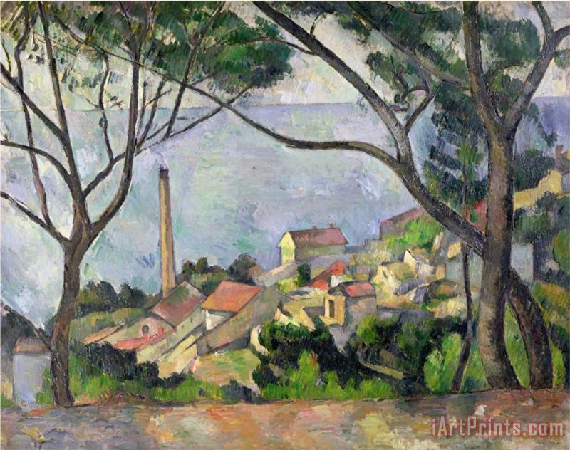 Paul Cezanne The Sea at L Estaque Art Print