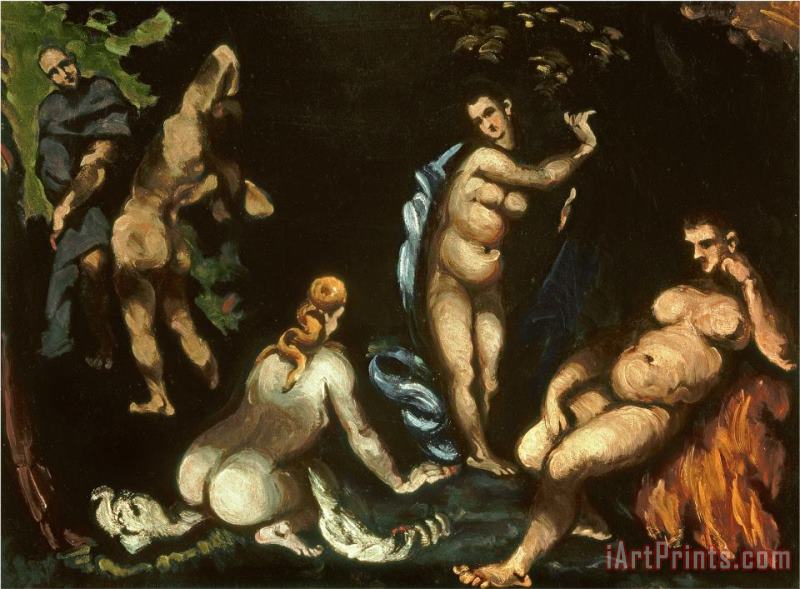 Paul Cezanne The Temptation of St Anthony C 1870 Oil on Canvas Art Print
