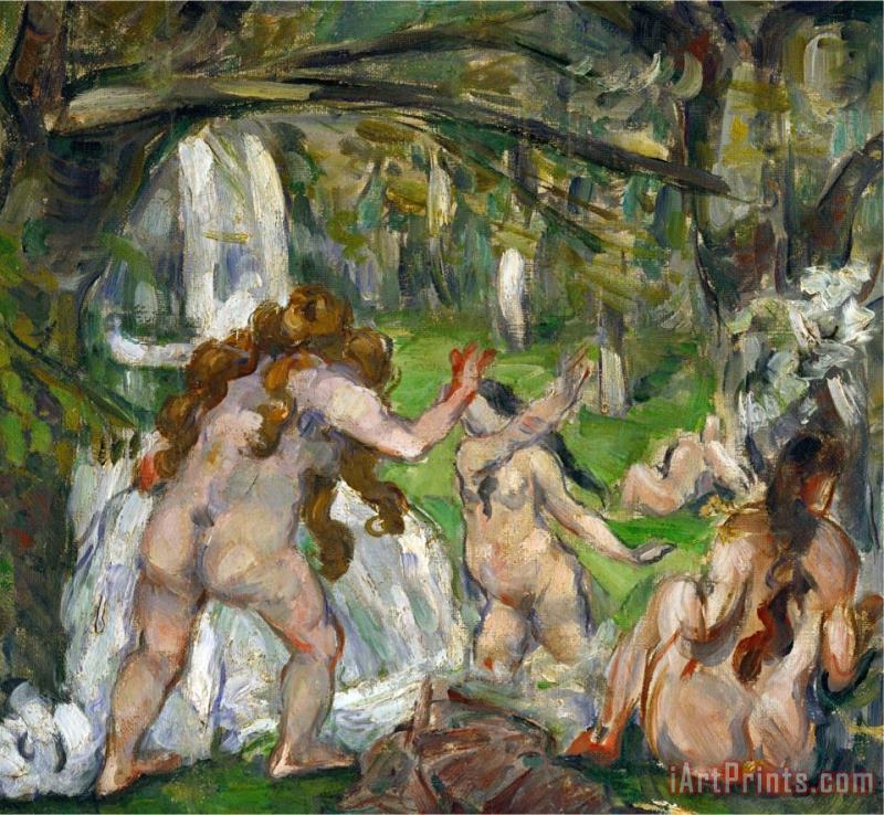 Paul Cezanne Three Bathers Circa 1875 Art Print