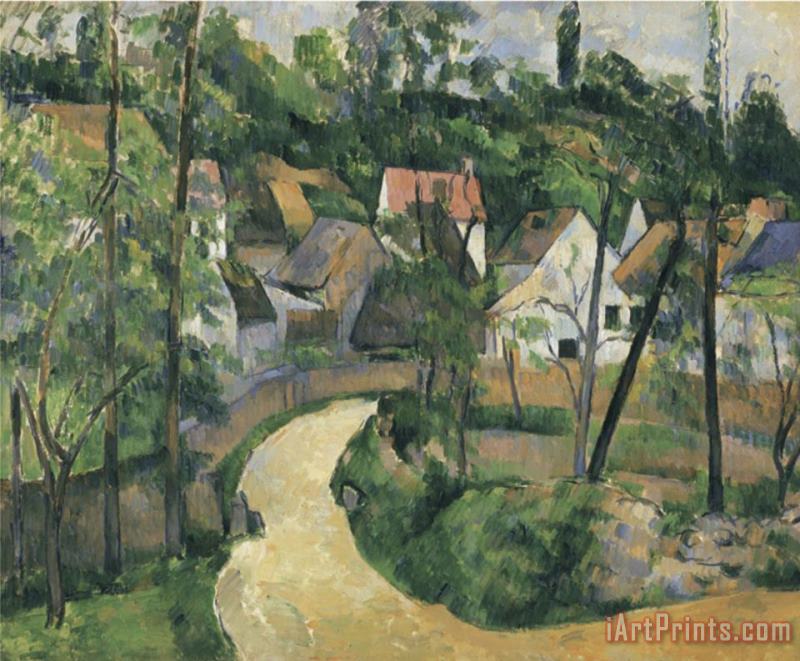Turn in The Road C 1881 painting - Paul Cezanne Turn in The Road C 1881 Art Print