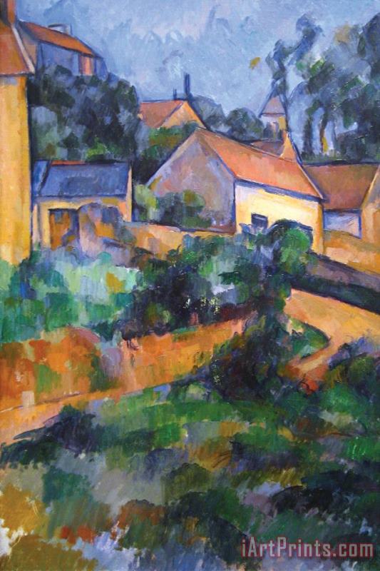 Paul Cezanne Turning Road at Montgeroult Art Print