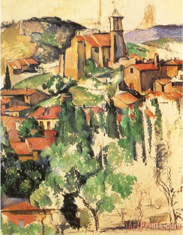 Paul Cezanne Village of Gardanne 1885 Art Print