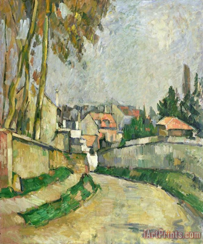 Paul Cezanne Village Road Art Print
