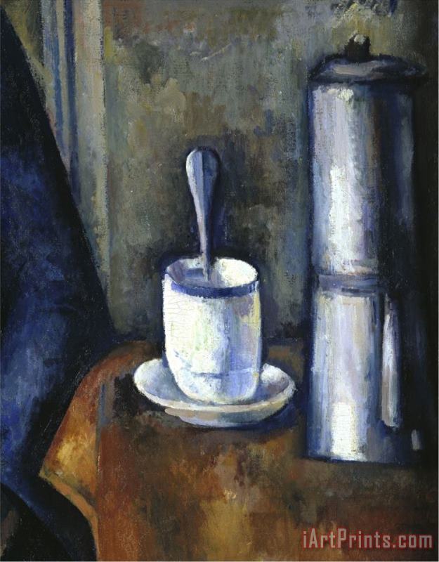 Woman with a Coffee Pot C 1890 95 Detail painting - Paul Cezanne Woman with a Coffee Pot C 1890 95 Detail Art Print