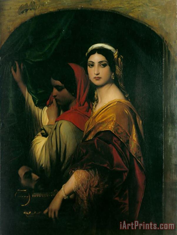 Herodias painting - Paul Delaroche Herodias Art Print