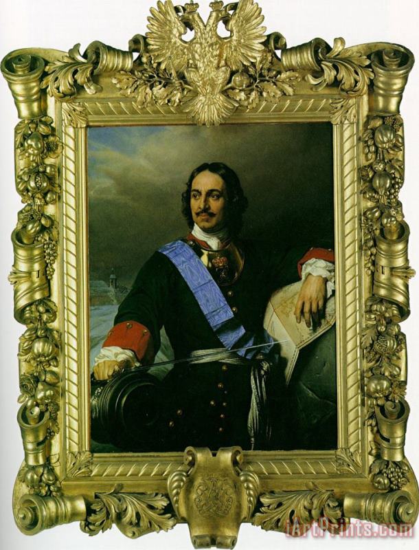 Paul Delaroche Peter The Great of Russia Art Painting