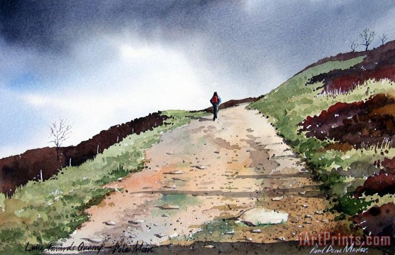 Lane to Quarry Pole Moor painting - Paul Dene Marlor Lane to Quarry Pole Moor Art Print