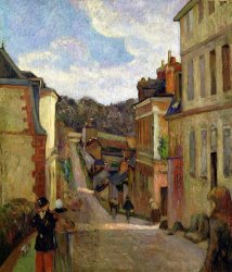 Paul Gauguin A Suburban Street painting