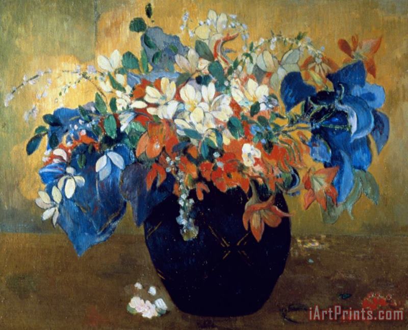Paul Gauguin A Vase Of Flowers Art Painting