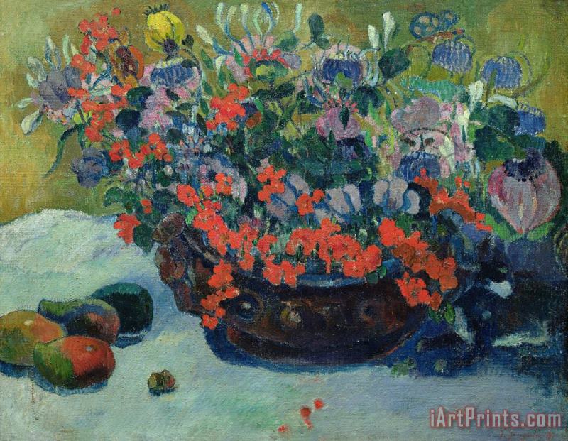 Bouquet of Flowers painting - Paul Gauguin Bouquet of Flowers Art Print