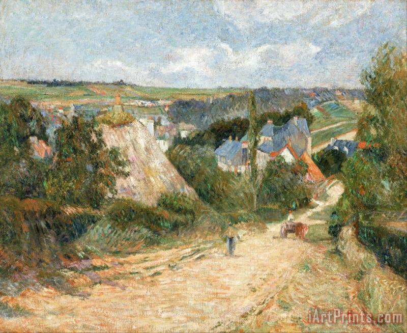 Paul Gauguin Entrance to The Village of Osny Art Print
