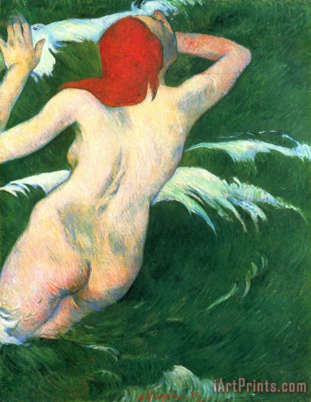 In The Waves Or Ondine painting - Paul Gauguin In The Waves Or Ondine Art Print