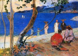 Beach Art for sale - Martinique Island by Paul Gauguin