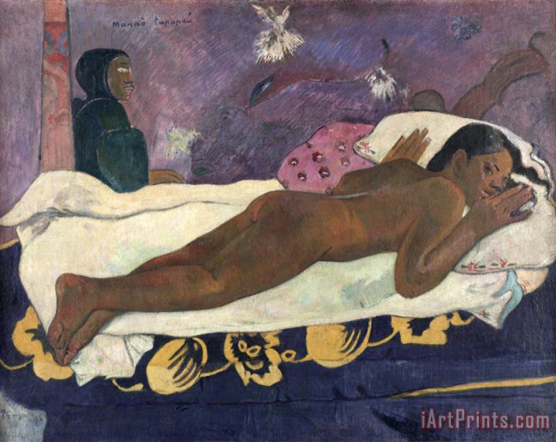 Paul Gauguin Spirit of The Dead Watching Art Painting