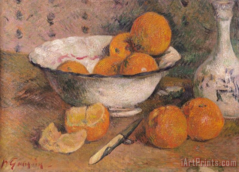 Still life with Oranges painting - Paul Gauguin Still life with Oranges Art Print