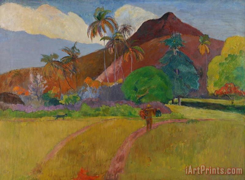 Paul Gauguin Tahitian Landscape Art Painting