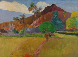 Paul Gauguin Tahitian Landscape painting
