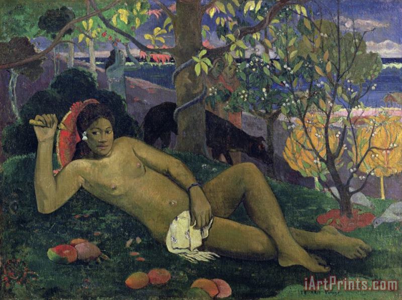 Te Arii Vahine (the King's Wife) painting - Paul Gauguin Te Arii Vahine (the King's Wife) Art Print