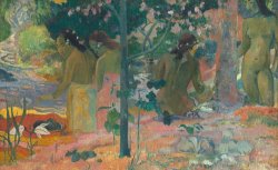Paul Gauguin The Bathers painting
