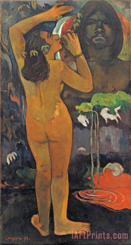 Paul Gauguin The Moon And The Earth Art Print