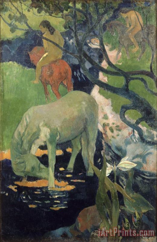 Paul Gauguin The White Horse Art Print