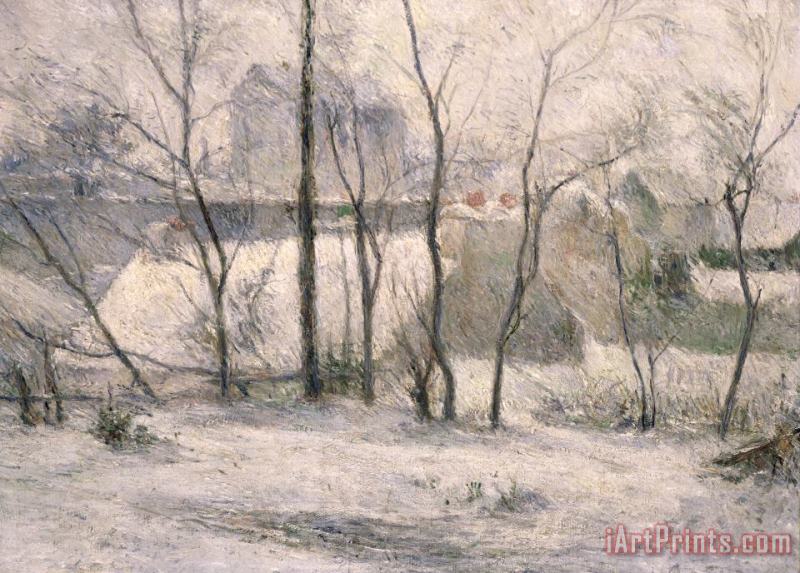 Winter Landscape painting - Paul Gauguin Winter Landscape Art Print