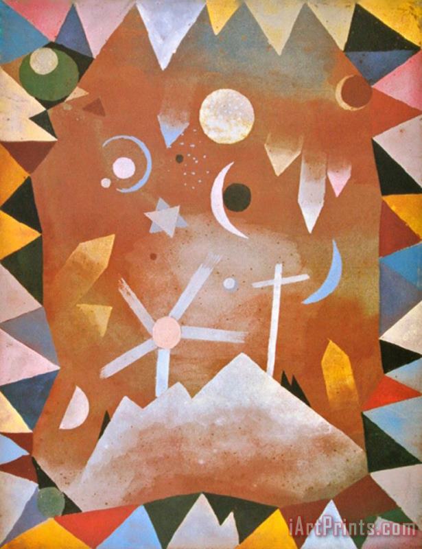 Paul Klee Above The Mountain Peaks Art Painting