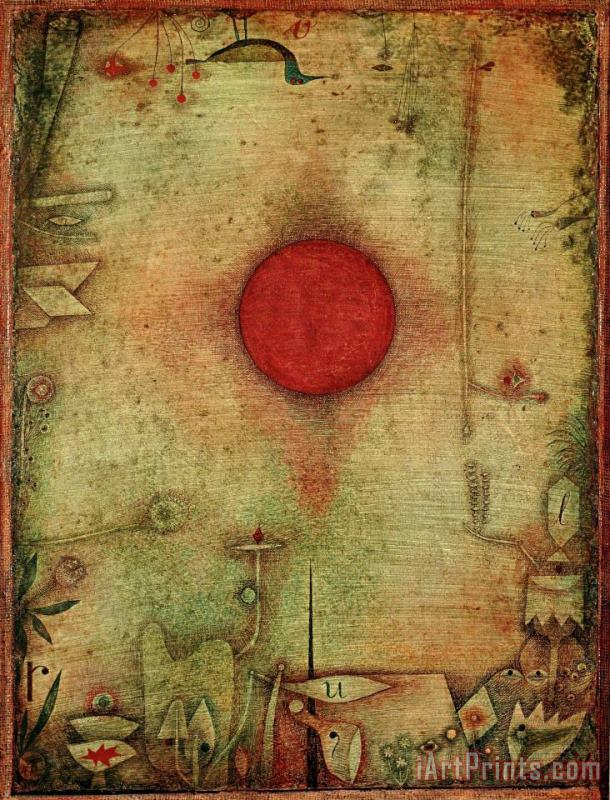 Ad Marginem C 1930 painting - Paul Klee Ad Marginem C 1930 Art Print