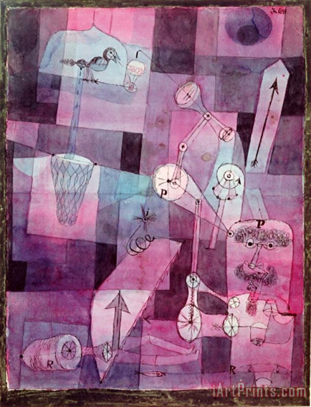 Paul Klee Analysis of Diverse Perversities 1922 Art Painting