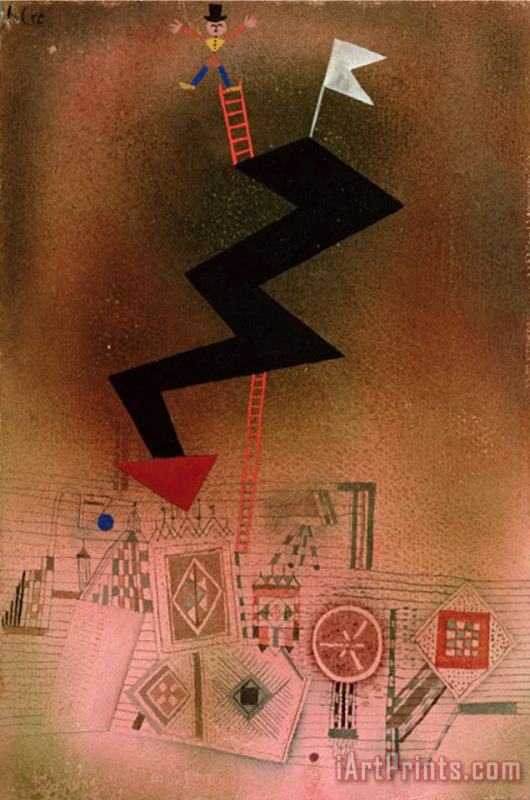 Paul Klee Arrested Lightning 1927 Art Print
