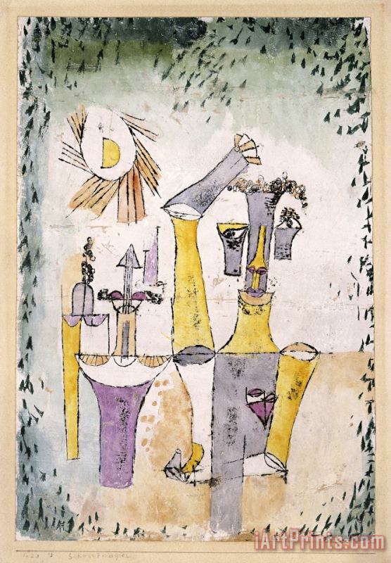 Paul Klee Black Magic Art Painting