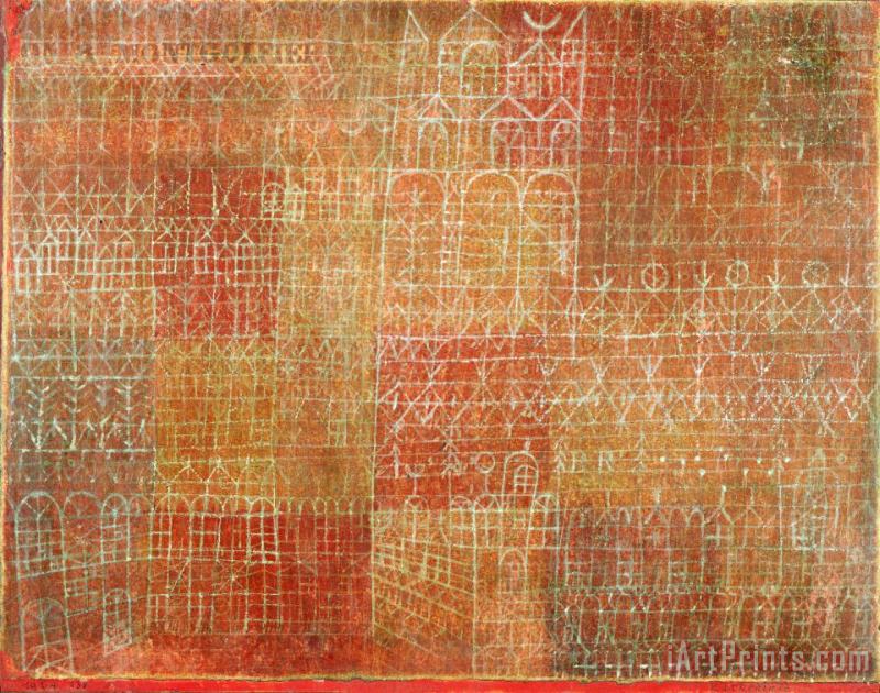 Paul Klee Cathedral Art Painting