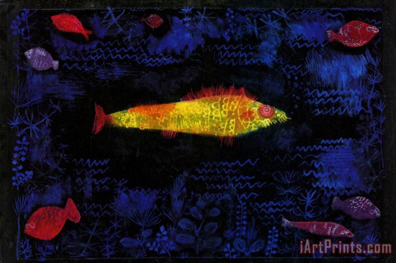 Der Goldene Fisch painting - Paul Klee Der Goldene Fisch Art Print