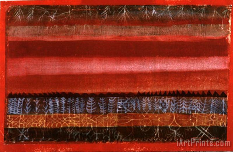 Paul Klee Ebene Landschaft C 1924 Art Painting