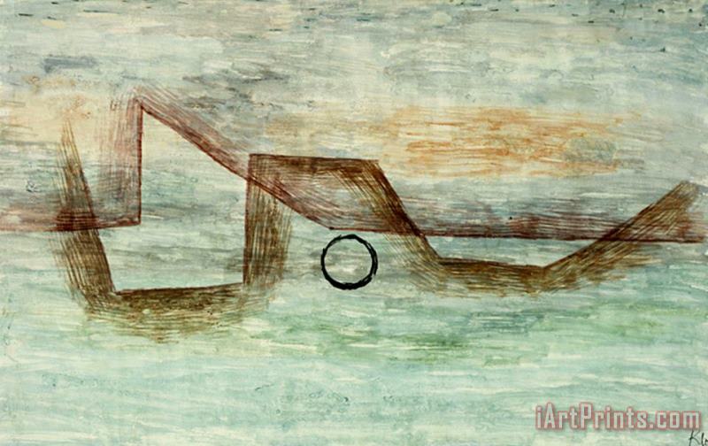 Flooding Uberflutung painting - Paul Klee Flooding Uberflutung Art Print