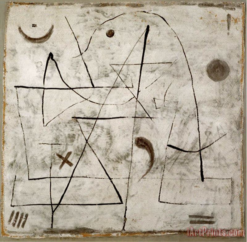 Paul Klee Gedanken Bei Schnee C 1933 Art Painting