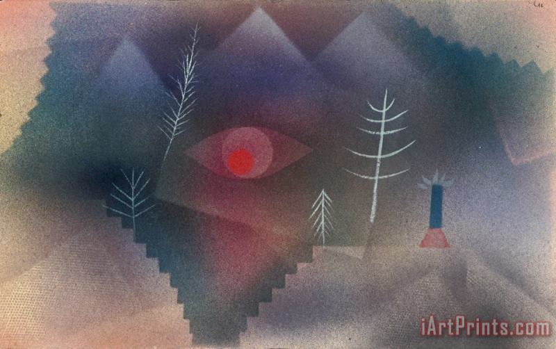 Paul Klee Glance of a Landscape Art Print