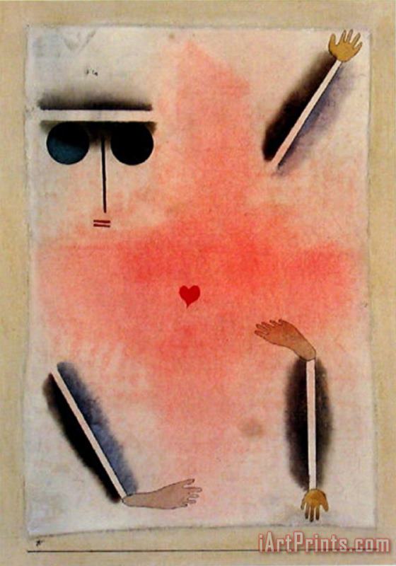 Paul Klee Hat Kopf Hand Fuss 1930 Art Print
