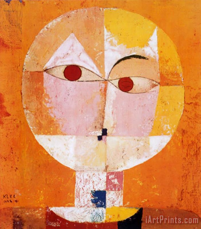 Paul Klee Head of Man Going Senile C 1922 Art Painting