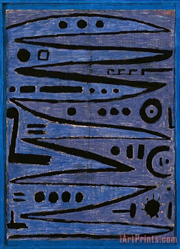 Paul Klee Heroic Strokes of The Bow C 1928 Art Print