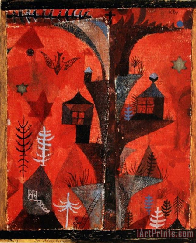Homes of The Tree painting - Paul Klee Homes of The Tree Art Print