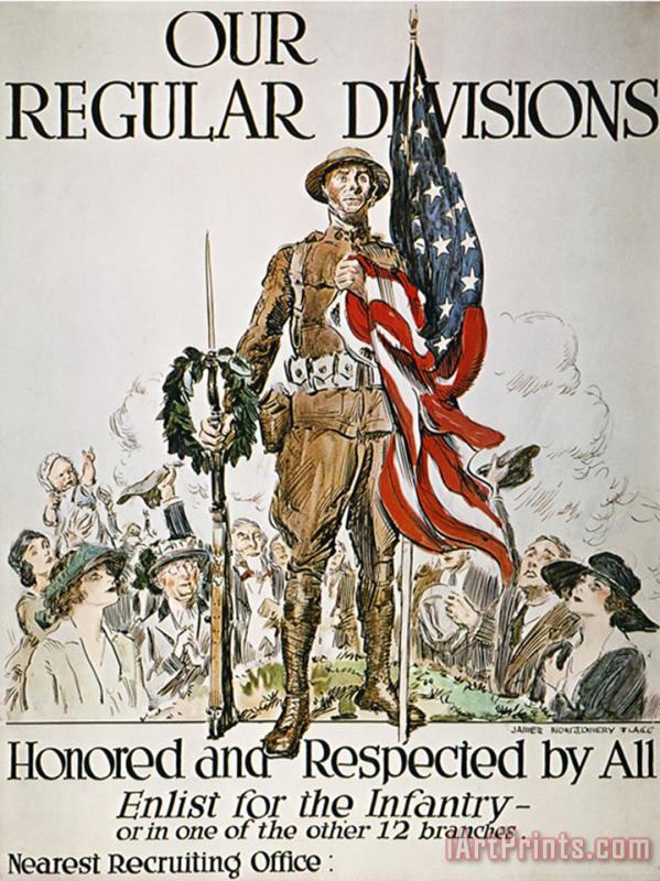 Paul Klee James Montgomery Flagg World War I U's Army Art Painting
