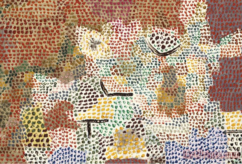 Paul Klee Just Like a Garden Run Wild Wie Ein Verwilderter Garten Art Print